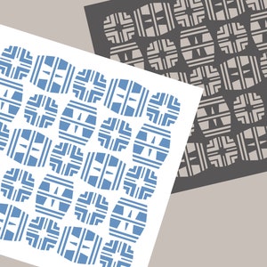 Digitale STENCIL Tegel Patroon Cookie Stencil SVG Tegel Stencil Oude Wandtegel Stencil Achtergrond Stencil Geometrische Tegel Klei Sjabloon JT222