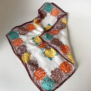 Art Deco 1920s  Geometric Silk pocket Square scarf handkerchief Geometric design flapper accessories