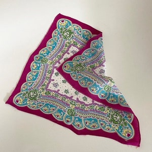 Art Deco 1920s  Geometric Silk pocket Square scarf handkerchief Geometric design flapper accessories