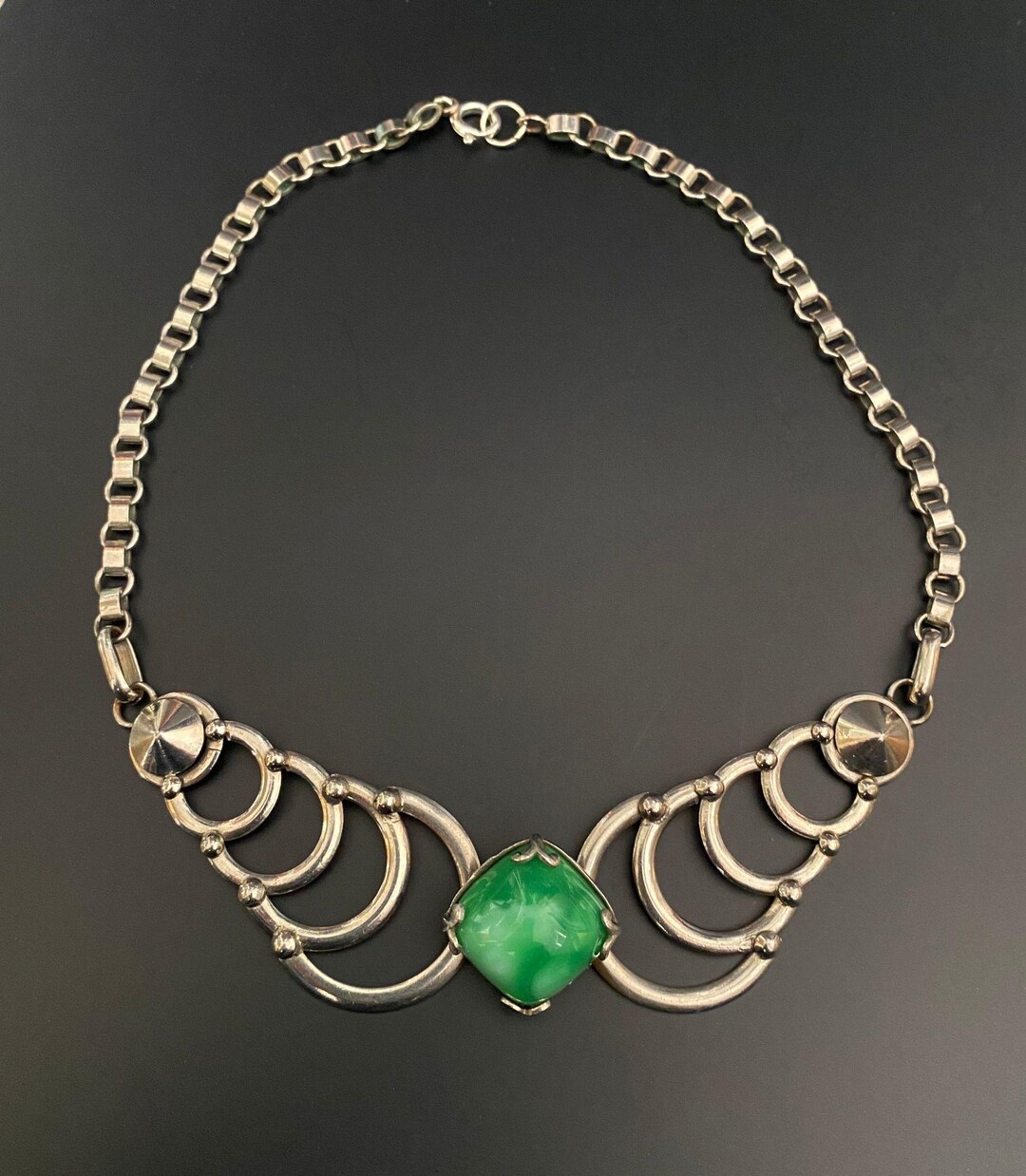 Peking Glass 1930s Necklace