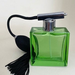 Art Deco Antique 1930s Stunning Green Glass Chrome DRGM