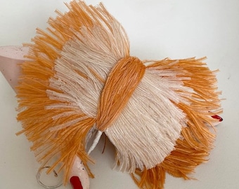 Art Deco Ostrich Feather Corsage: 1920s Flapper Hat Trim