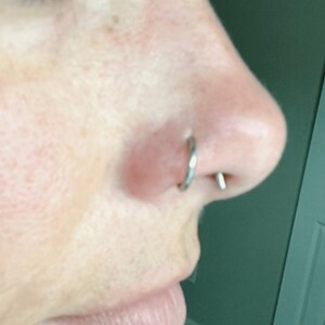 Septum piercing 2025 retainer hidden