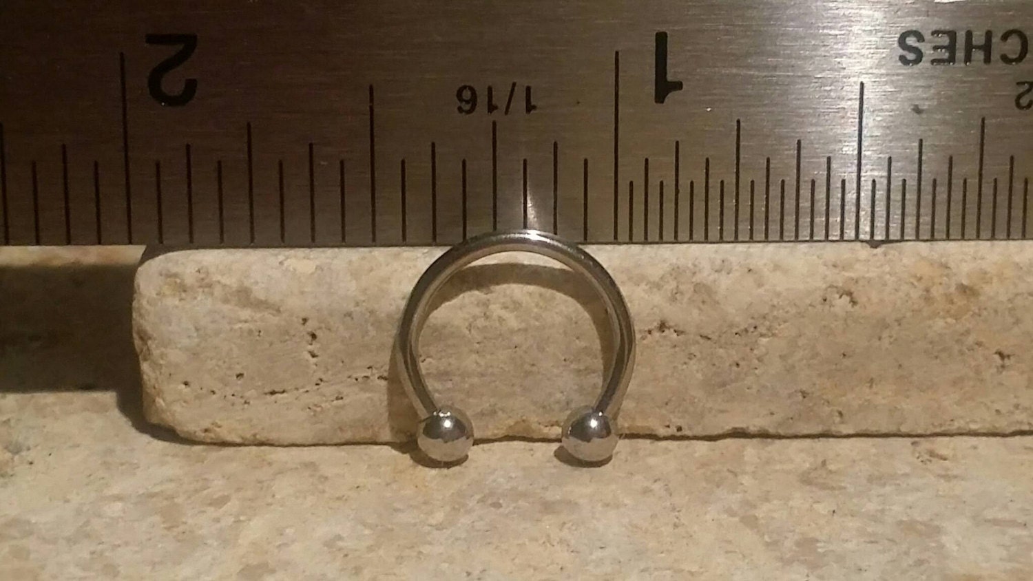 Horseshoe 16g 10mm Septum Ring 3 8 Circular Barbell High Quality