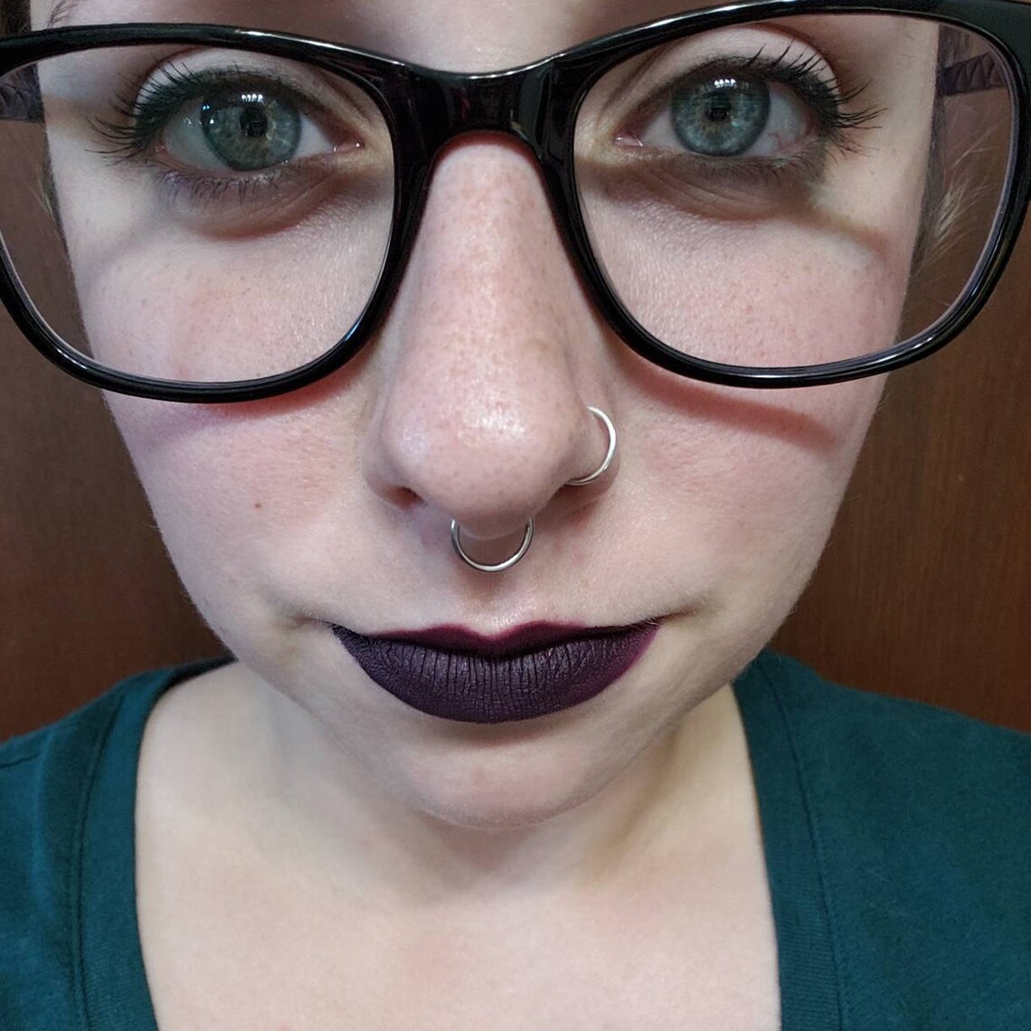 Seamless Hinged Septum Ring 18g 16g 14g 12g 10g High Etsy