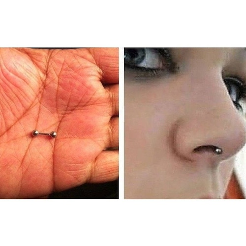 Gold Nipple Ring Nipple Jewelry 14g 3mm Onyx Nipple Piercing Etsy