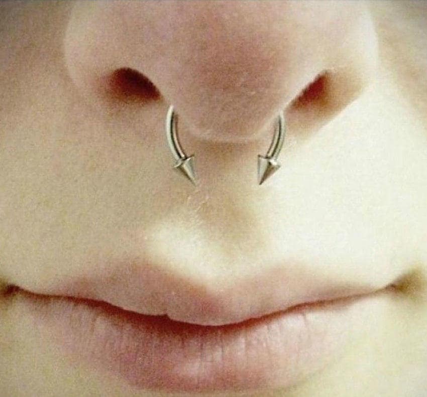 Gold spike septum ring deals