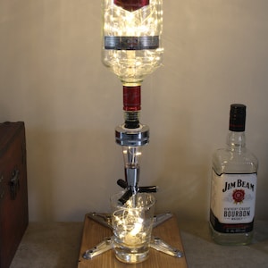 Smirnoff Bottle Light Optic (1.5L). Unique Lamp & Vodka Lover Gift for The Home