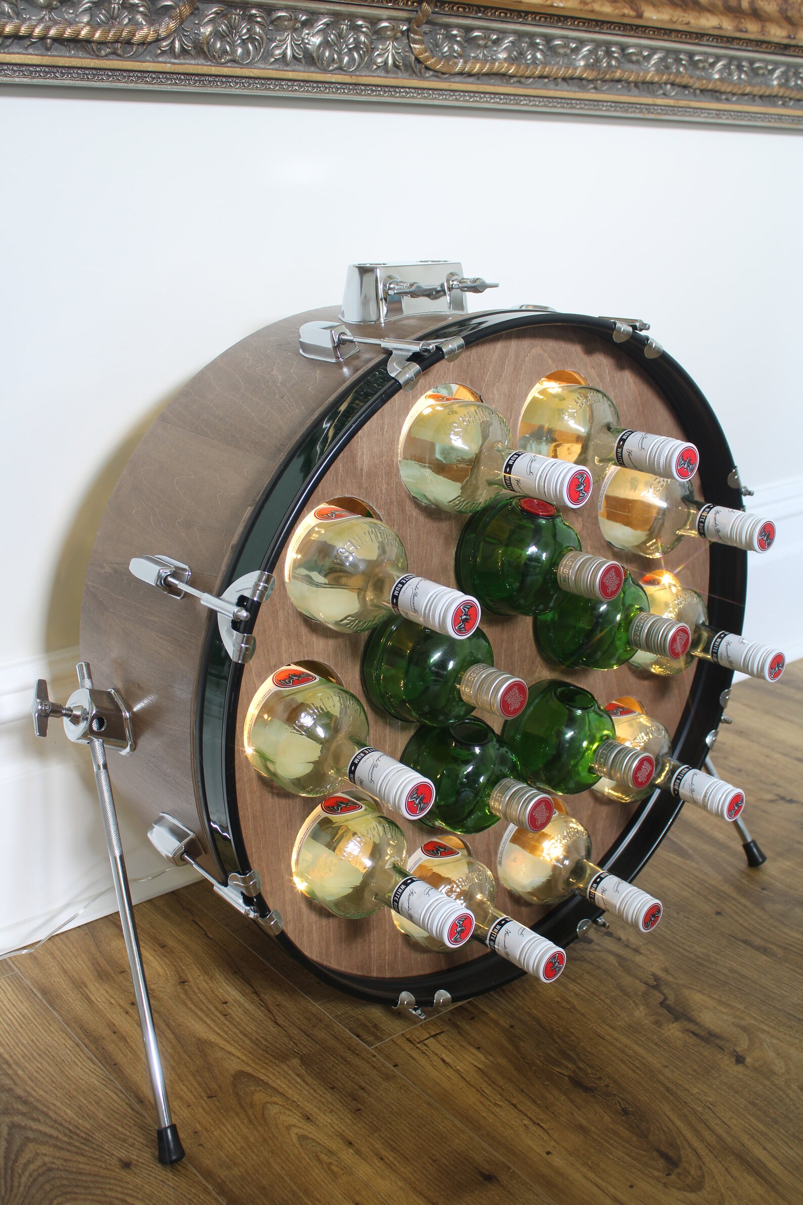 Upcycled Drum Wine Rack. A Unique Wine Rack With Internal Etsy UK