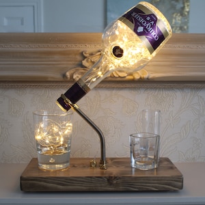 Courvoisier Bottle Light (70cl). Unique Lamp & Cognac Lover Gift for The Home