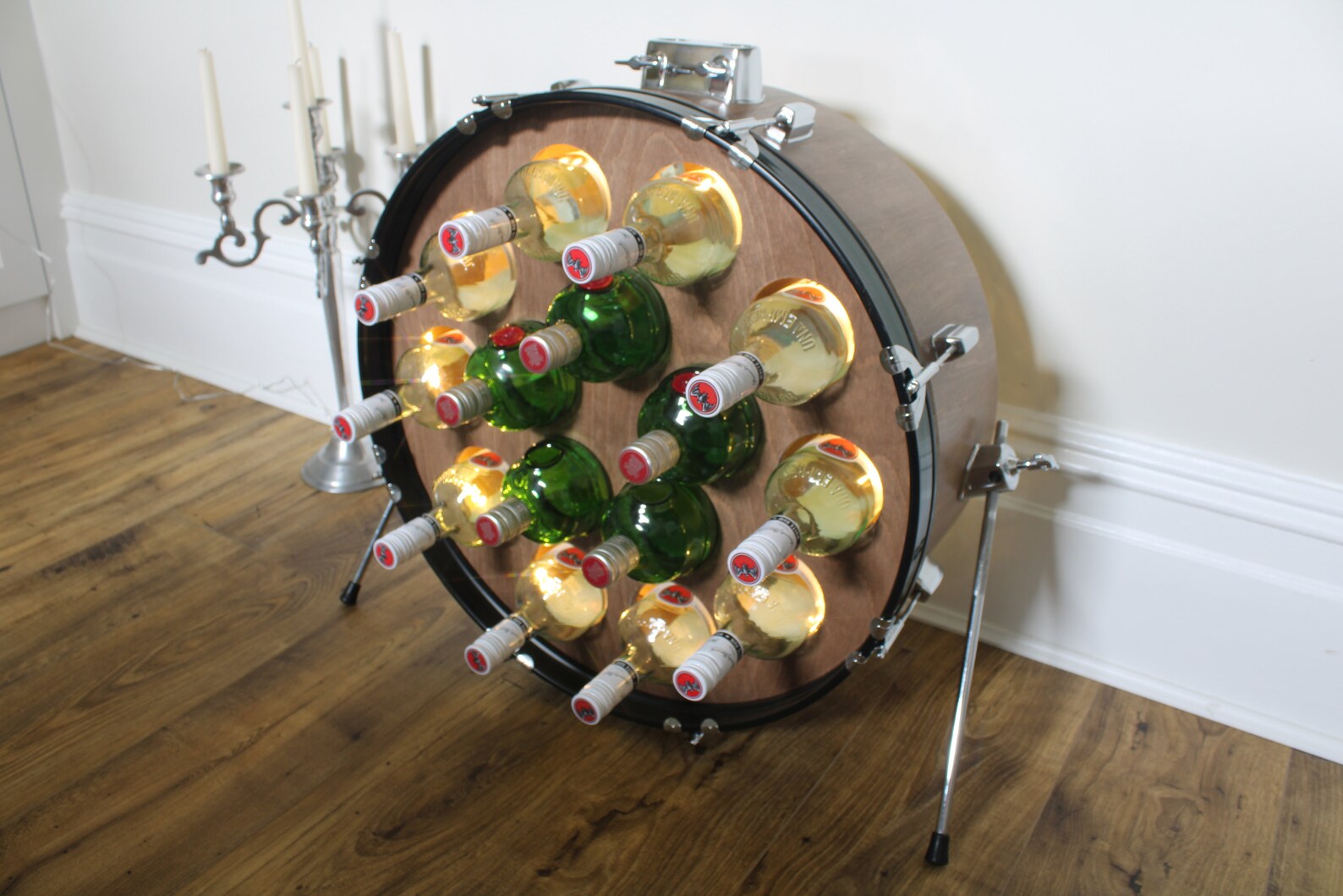 Upcycled Drum Wine Rack. A Unique Wine Rack With Internal Etsy UK