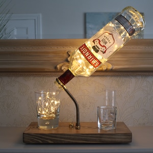 Smirnoff Bottle Light (1L). Unique Lamp & Vodka Lover Gift for The Home