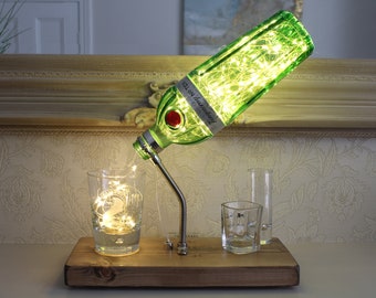 Tanqueray No10 Bottle Light Diorama (70cl). Unique Gin Gift for The Home