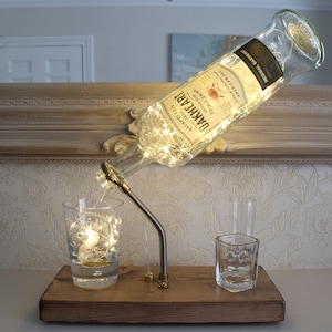Bacardi Oakheart Bottle Light (1L). Unique Lamp & Rum Lover Gift for The Home