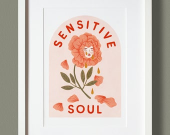 Sensitive Soul Art Print Illustration