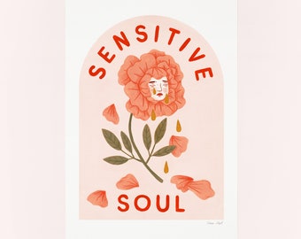 Sensitive Soul Art Print Illustration