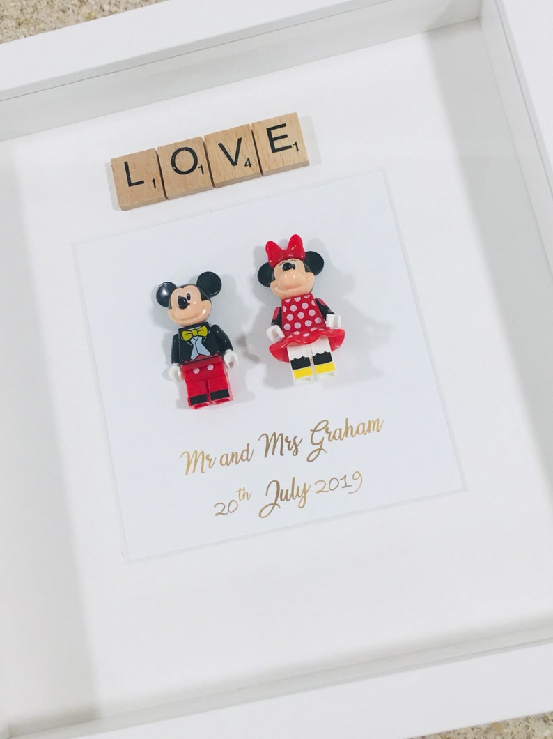 Disney Picture Frame Disney Photo Frame Mickey Minnie Mouse Etsy