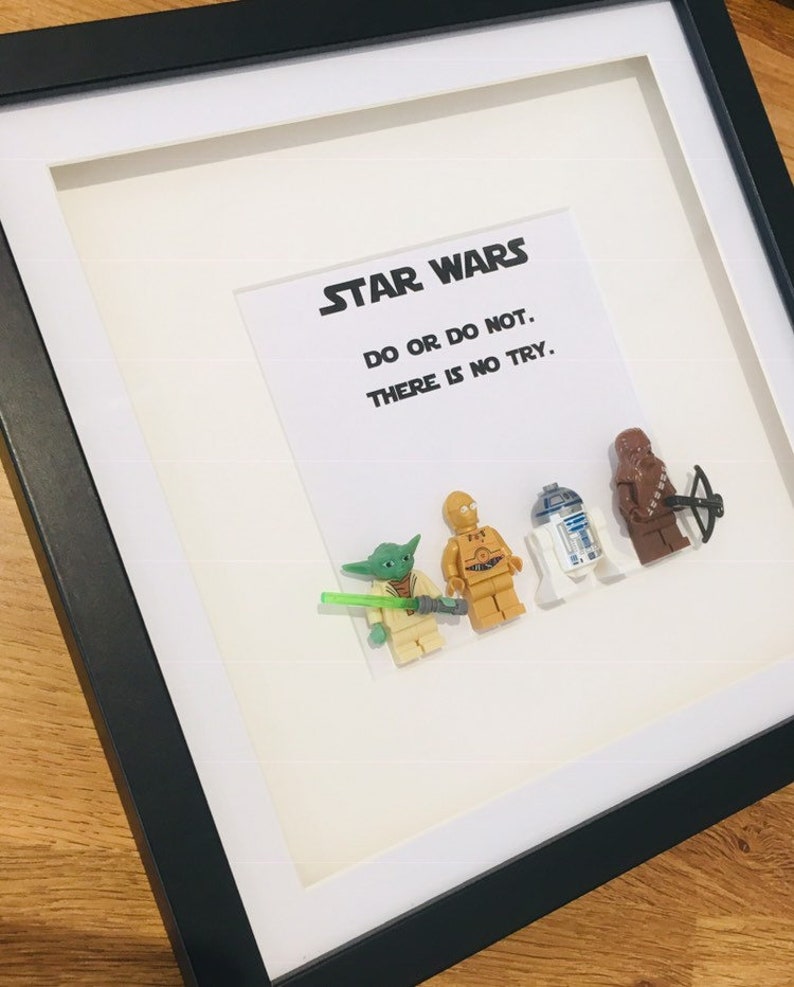 Personalised Picture Frame Lego Star Wars Yoda Chewbacca Etsy