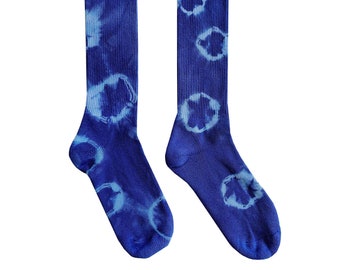 Crew Socks | Hand-Dyed | Tie Dye | Handmade | Gifts for Her | Unisex | Embroidered | Summer Outfits | Basics