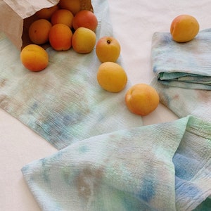 ALGAE Cotton Cloth Napkin Set | Hand-Dyed Tie Dye | Dinner Party, Weddings, Cocktails | Set of 2,4 | Reusable | Sustainable | Gift Ideas