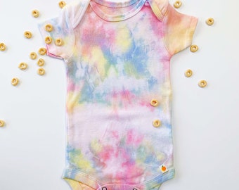 Organic Cotton Baby Onesies | Hand-Dyed | Tie Dye | Baby Clothes | Baby Shower Gifts | New Baby Gift | Baby Girl Clothes | Baby Boy Clothes