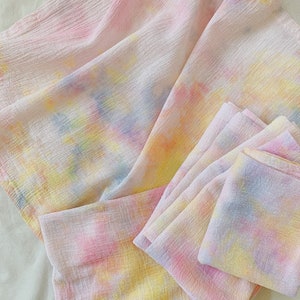 DREAMY Cloth Napkin Set | Hand-Dyed Tie Dye | Dinner Party, Weddings, Cocktails | Set of 2,4 | Reusable | Gift Ideas | Holiday Decor