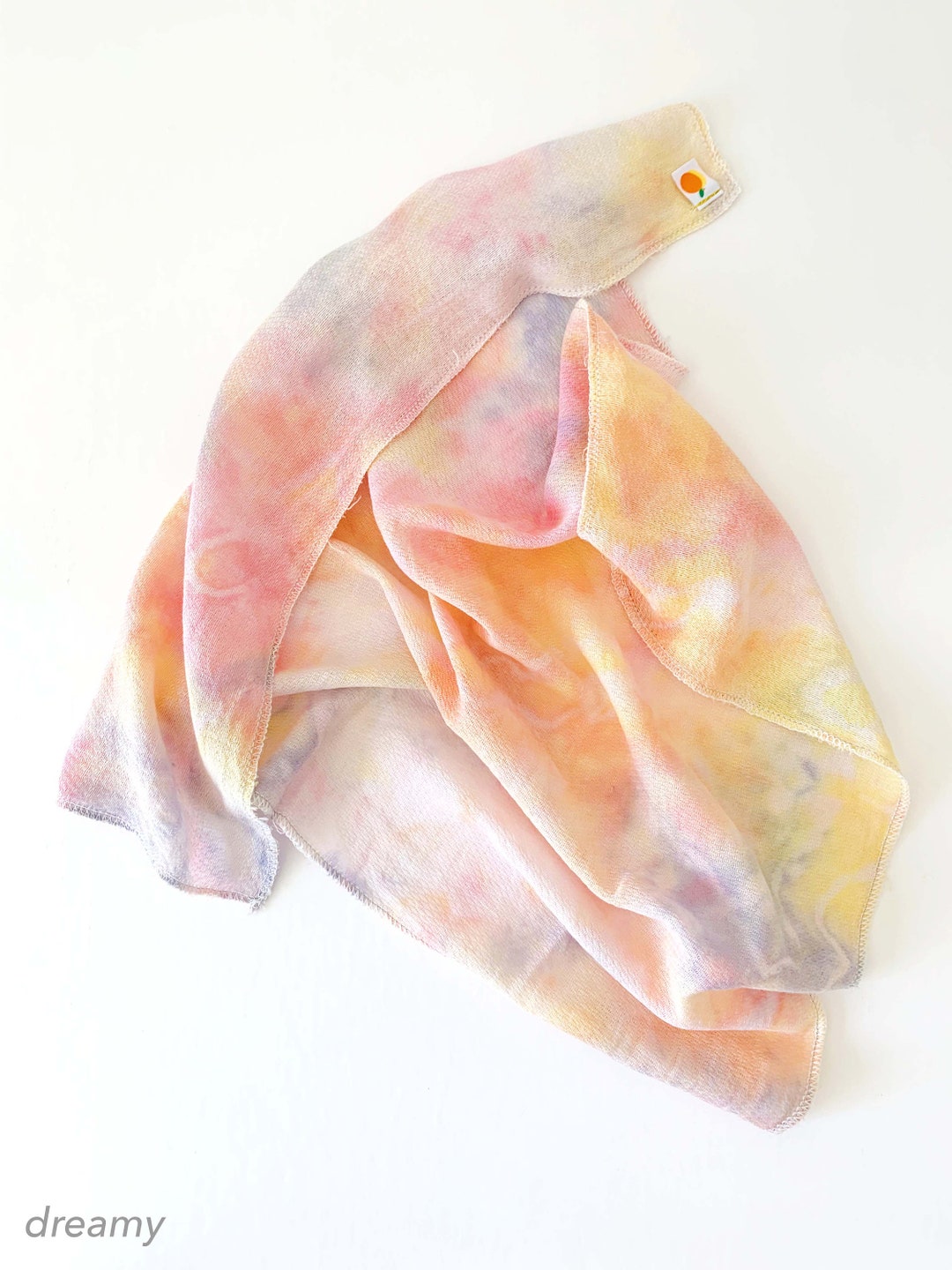 Organic Cotton Cloth Baby Burp Cloths Baby Diaper Cloths Handdyed Tie