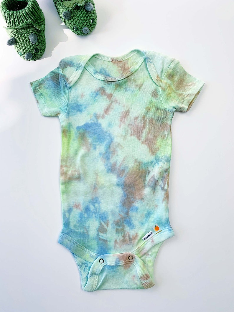 Organic Cotton Baby Onesies Handdyed Tie Dye Baby Etsy
