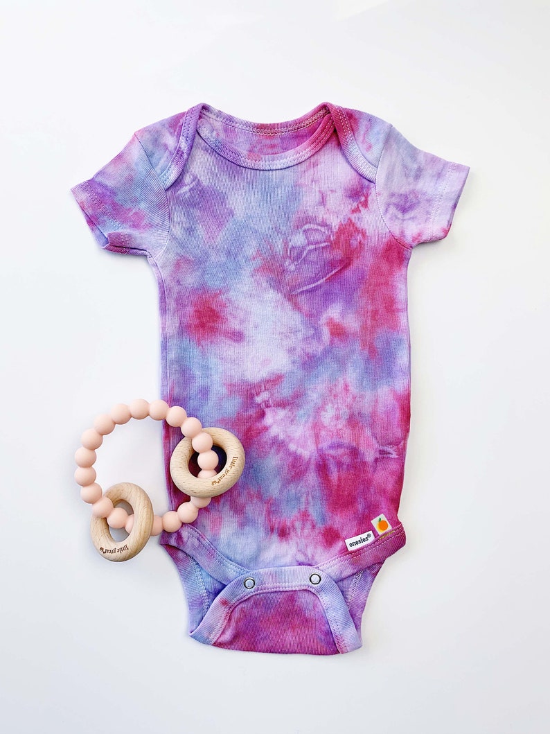 Organic Cotton Baby Onesies Handdyed Tie Dye Baby Etsy