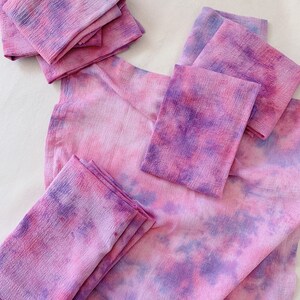 GEODE Cotton Cloth Napkin Set | Hand-Dyed Tie Dye | Dinner Party, Weddings, Cocktails | Set of 2,4 | Reusable | Gift Ideas | Holiday Decor
