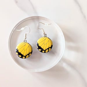 Butterfly Wing Earrings, Monarch Butterfly Earrings, Nature Theme, Nature Inspired Jewelry