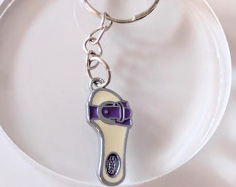 レディース Vintage Coach Beach Sandals Keychain
