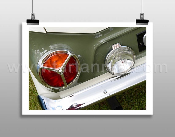 Print from original photograph of a Ford Lotus Cortina Mk1, 1960s, Classic Car, Lotus Cars, Colin Chapman, Jim Clark