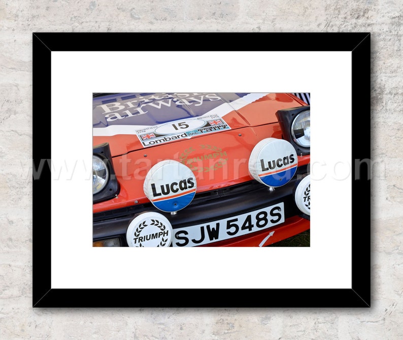 Triumph Tr7 V8 Group 4 Rally Car Photo Print Wall Art Etsy
