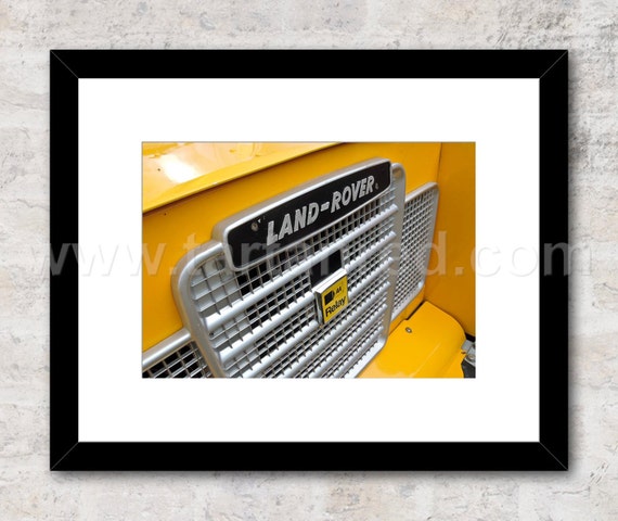 Print from original photograph of a Land Rover Series 3, AA Recovery Livery 88", 90, 110 Defender, 1970s Land Rover