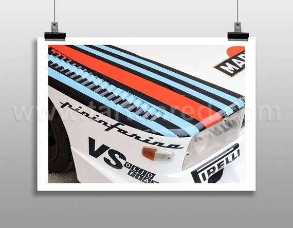 Print from original photograph of a Lancia Montecarlo, Martini Racing Group 5 Race Car, Photo, Print / Wall Art