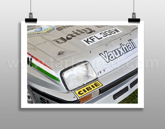 Print from original photograph of a Vauxhall Chevette HSR Group 4 Rally Car, Jimmy McRae, Pentti Airikkala, Tony Pond, 1970s Rallying