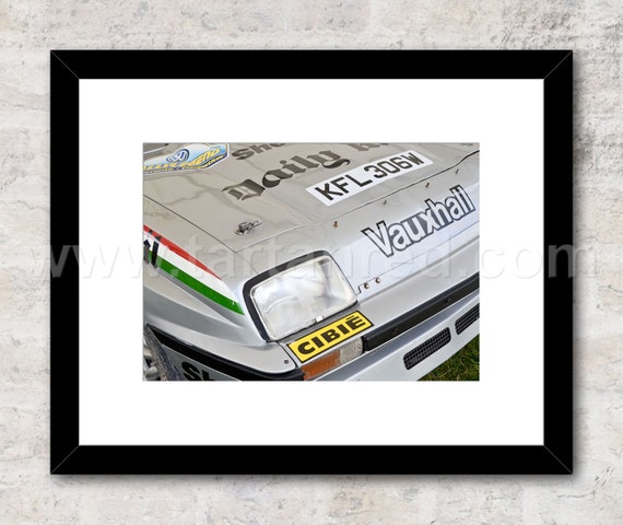 Print from original photograph of a Vauxhall Chevette HSR Group 4 Rally Car, Jimmy McRae, Pentti Airikkala, Tony Pond, 1970s Rallying