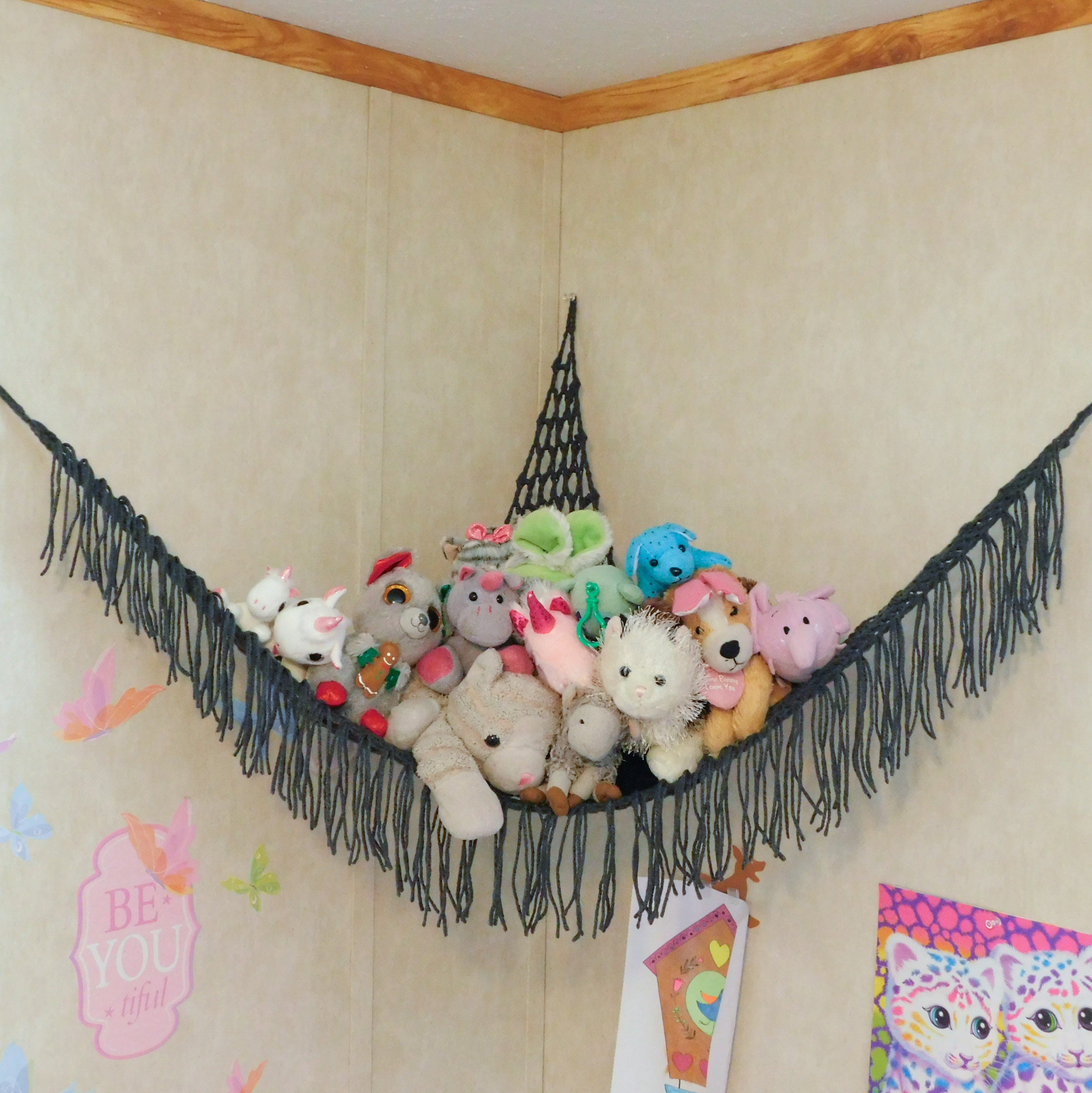 TCGPRO Stuffed Animal Net Or Hammock Stuffed Animal Storage Toy Hammock