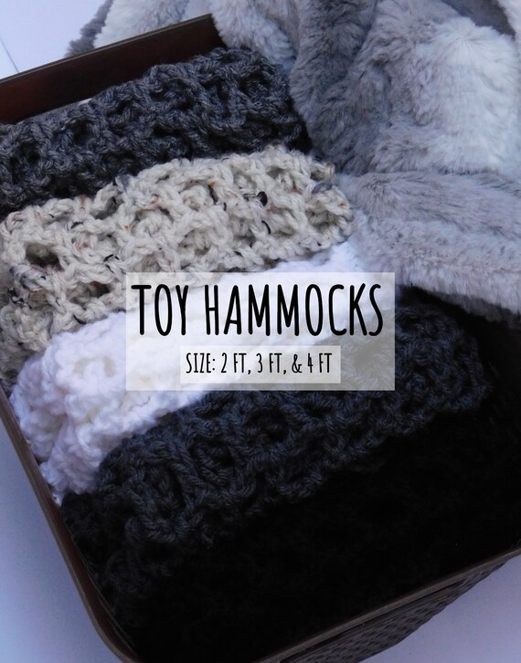 macrame stuffed animal hammock