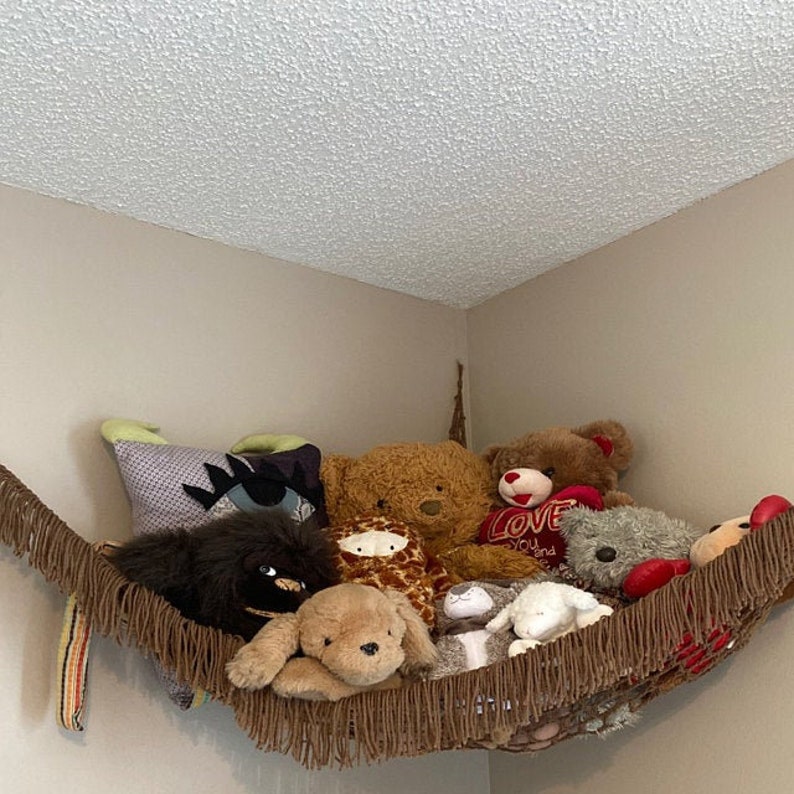 Boho TOY Hammock Stuffed ANIMAL STORAGE Plush Storage Etsy