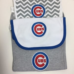 Chicago Cubs Baby Bib, Chicago Cubs Infant Bib, Chicago Cubs Toddler Bib, Cubs Bib, Chicago Cubs, Wrigley Field Cubs Bibs