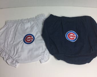 Chicago Cubs Infant Diaper Cover, Chicago Cubs Baby Diaper Cover, Baby Chicago Cubs picture prop, Diaper Cover