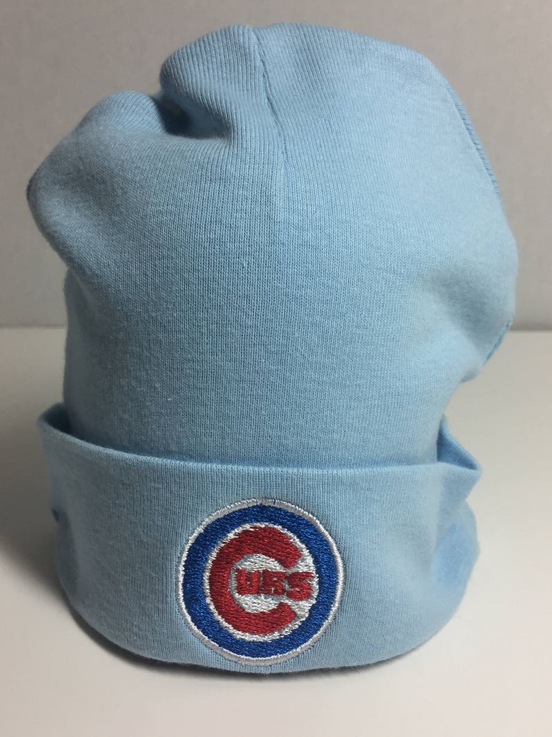 Chicago Cubs Infant knit hat Chicago Cubs Baby Stocking Hat Etsy