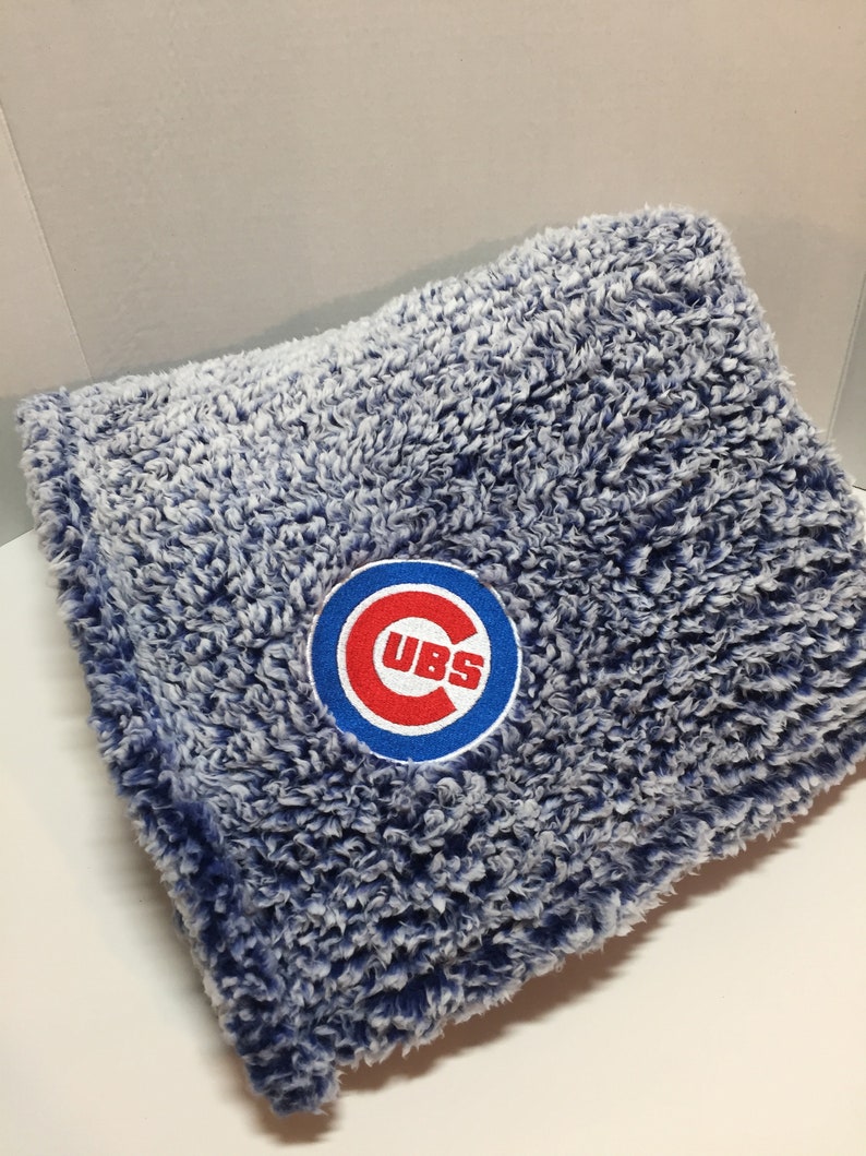 Chicago Cubs Blanket Fleece Blanket Fleece Throw Cubs Home Etsy