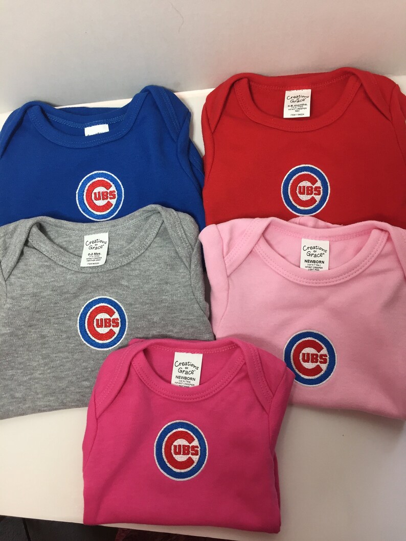 Chicago Cubs Onesie Infant clothing Baby Onesie Baby Etsy