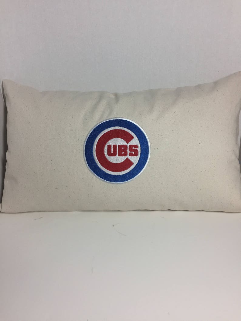 Chicago Cubs Throw Pillow Chicago Cubs Pillows Home Decor Etsy