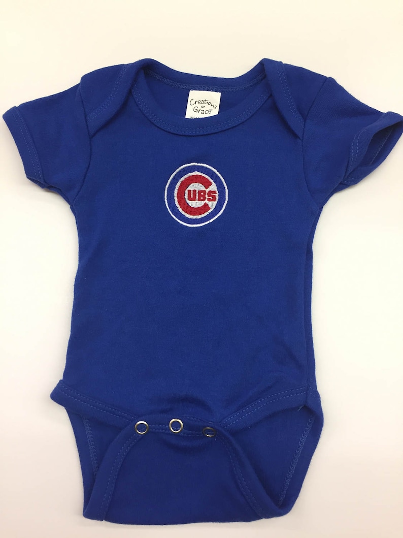 Chicago Cubs Onesie Infant Clothing Baby Onesie Baby Etsy