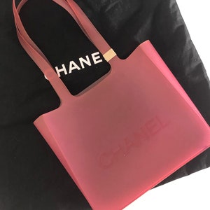 CHANEL, Bags, Authentic Chanel Handbag Bag Purse Tote Orange Jelly Beach  Water