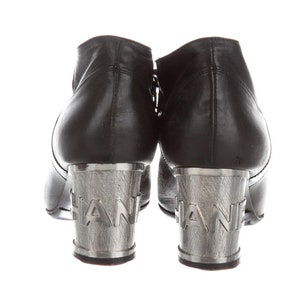 Vintage Y2K CHANEL Ankle Boots / FW 2000 Runway / CC Logo 